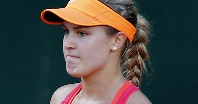 Eugénie Bouchard offre le «fardeau canadien» à une jeune joueuse de 17 ans