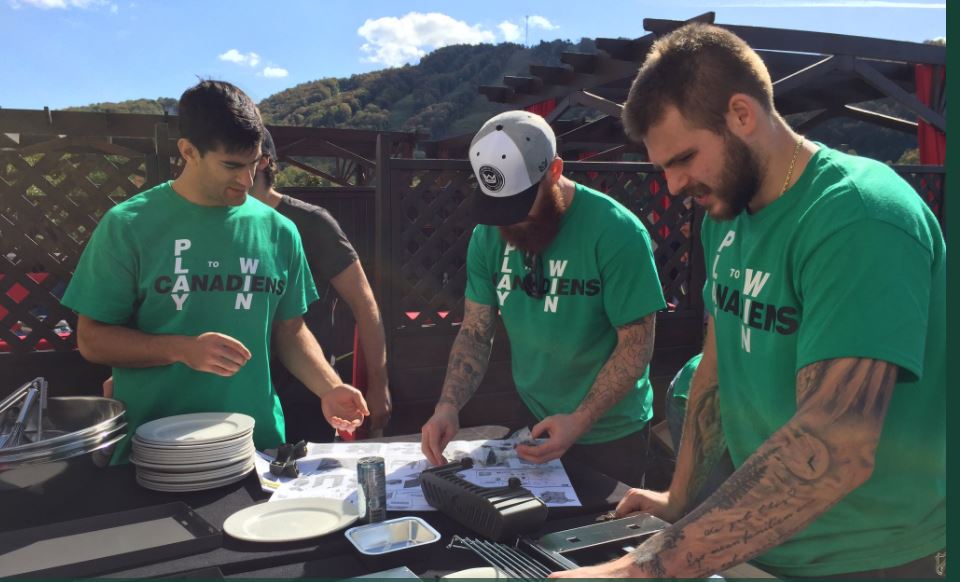 Les Canadiens ont passé la journée d'hier à Bromont