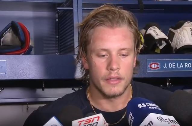 Jacob De La Rose pivotera le premier trio du Canadien