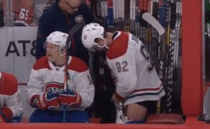 Jonathan Drouin s'est fait prendre « les culottes à terre » par les caméras de Sportsnet