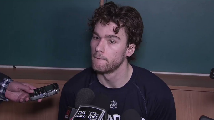 Jonathan Drouin en a plein le casque