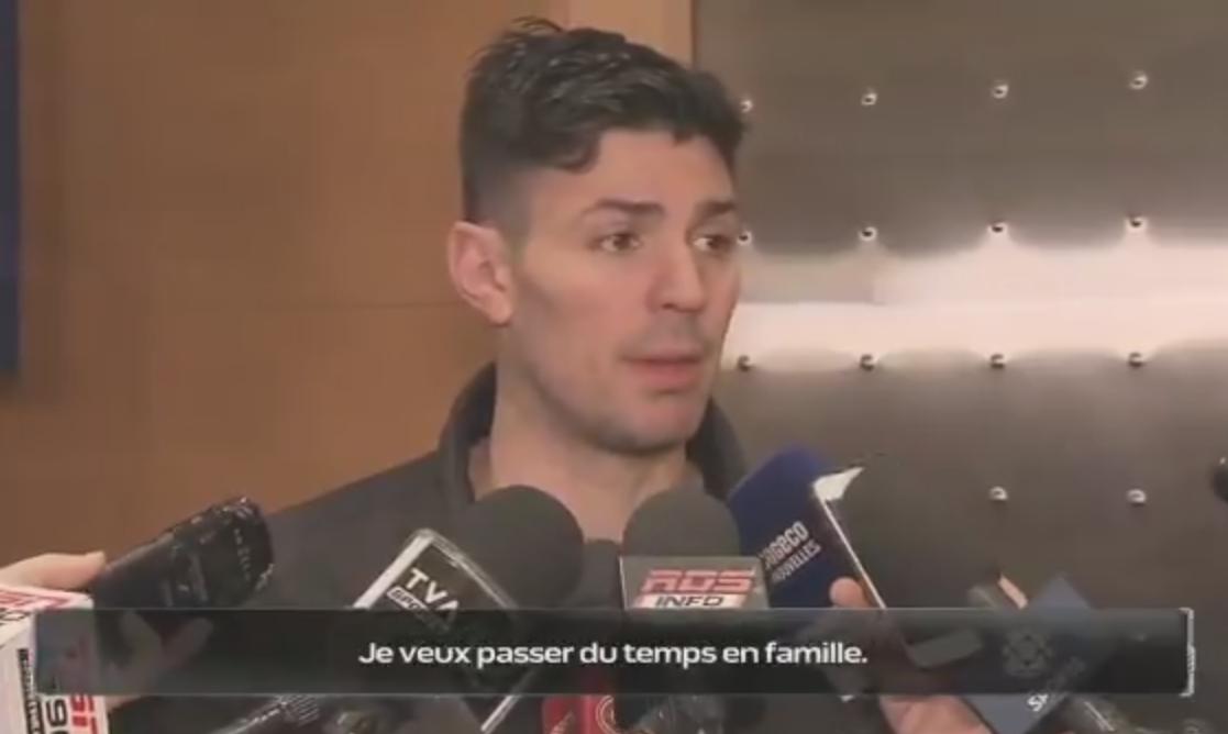 Carey Price le répète 4 fois (en 90 secondes) : il veut passer du temps avec sa famille
