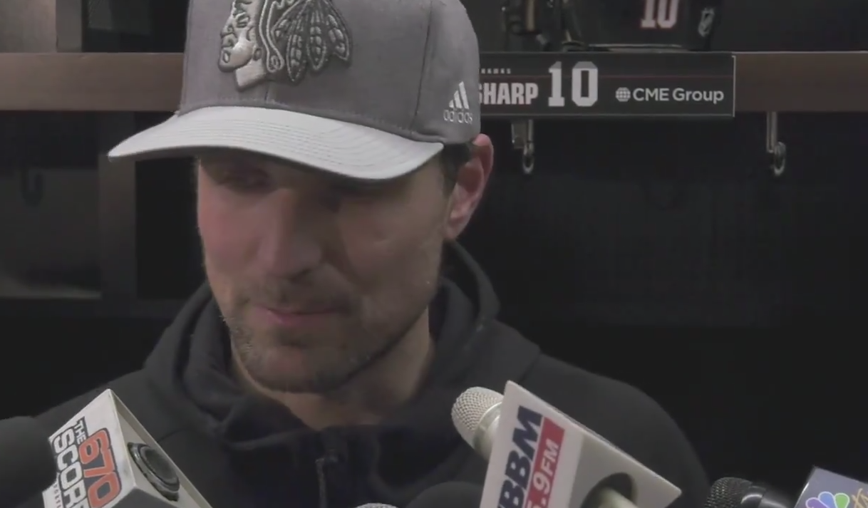 Patrick Sharp accroche ses patins