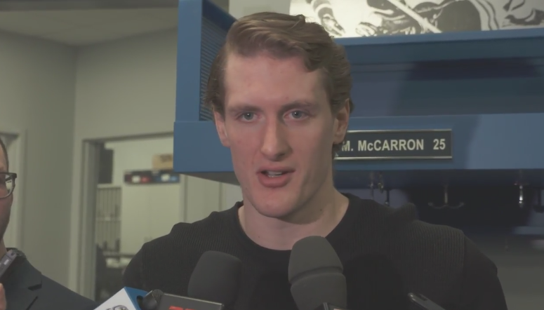 Ignoré par 30 équipes, McCarron offre son mea culpa à Montréal