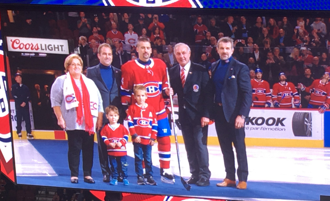 Plekanec honoré par le Canadien pour son 1000e match