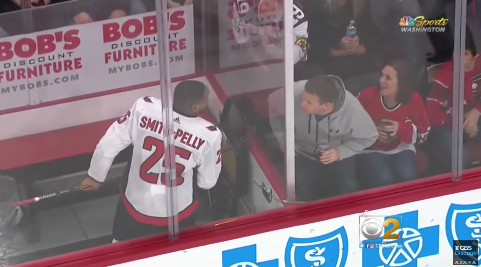 Un joueur des Capitals s'est fait dire d'aller jouer au basket-ball