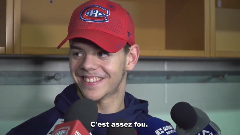 Jesperi Kotkaniemi surpris (et heureux) de voir autant de partisans dans l'Ouest