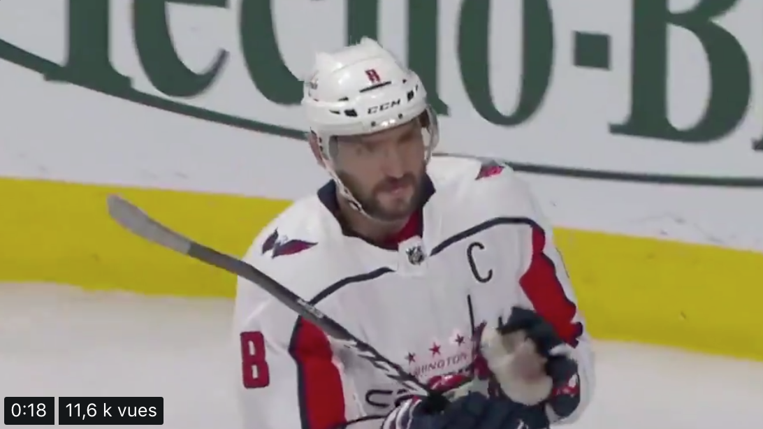 Le petit clin d'oeil d'Alex Ovechkin aux partisans du Canadien