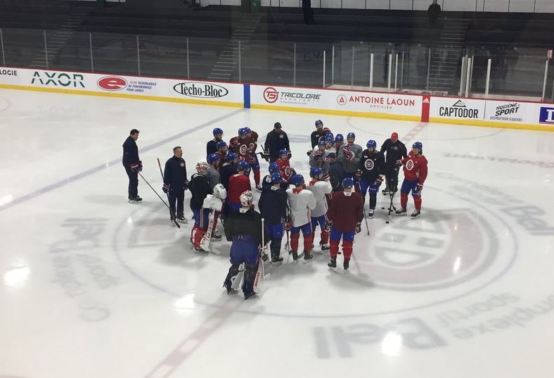 Claude Julien a tenu un entraînement d'abord axé sur l'attaque à cinq