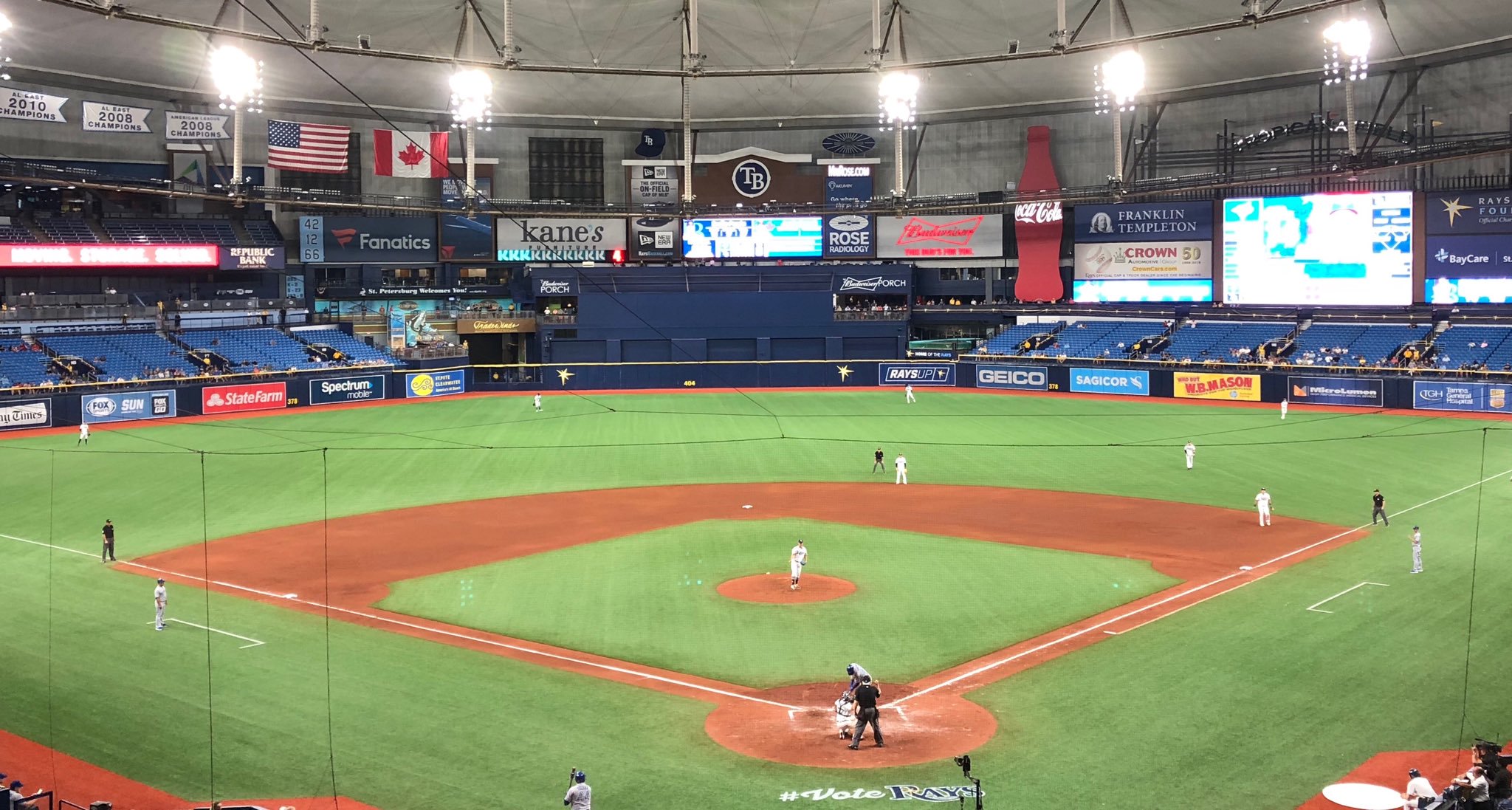 Les Rays de Tampa Bay ont enregistré la plus petite foule de leur histoire hier soir