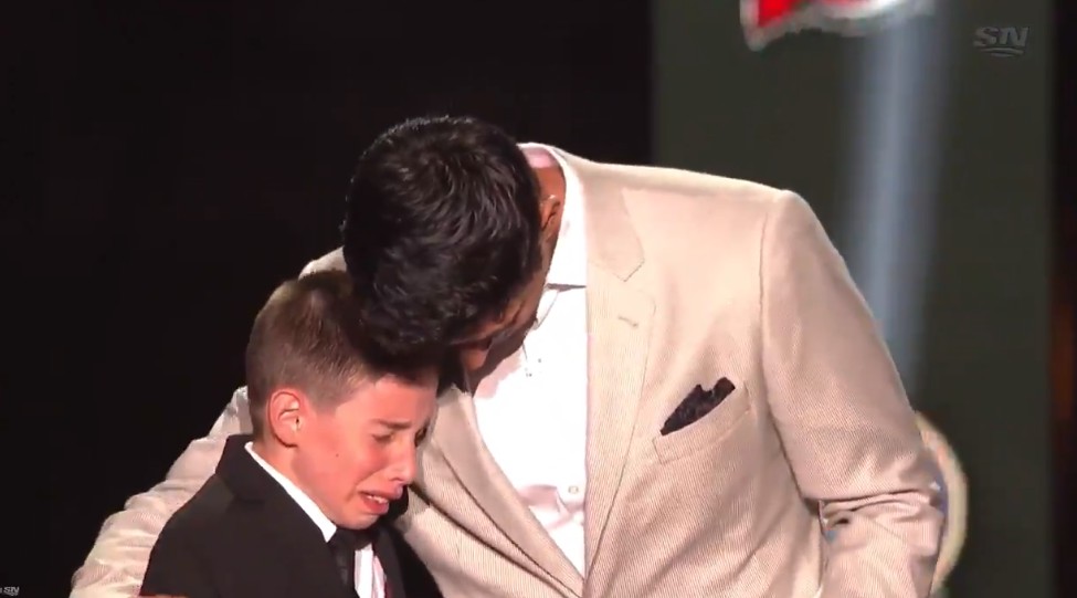 Carey Price a vécu un deuxième moment très émouvant avec le jeune Anderson Whitehead