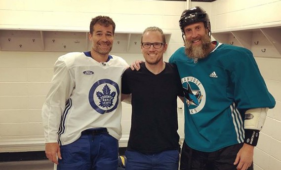 Joe Thornton et Patrick Marleau s'entraînent au complexe des Sharks