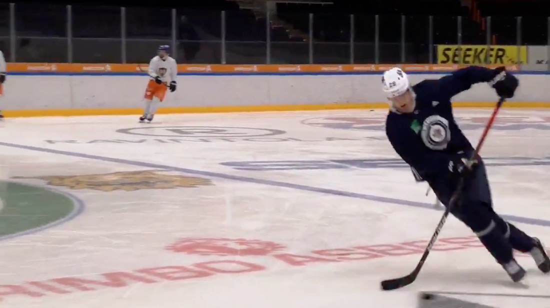 Patrik Laine s'entraîne à plein régime&#8230;