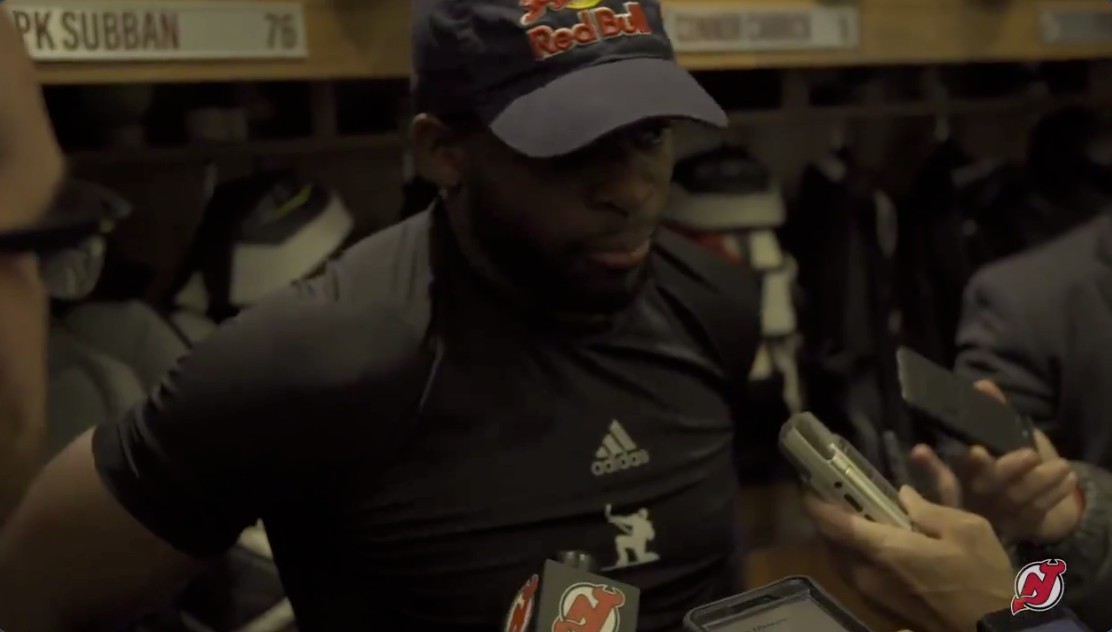 P.K. Subban est tombé en bas de sa chaise « à cause » de Jack Hughes