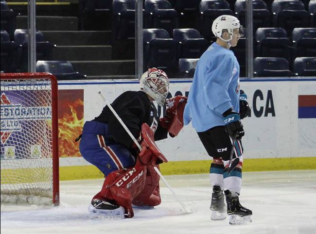 24 joueurs du CH et du Rocket se sont entraînés de façon informelle hier