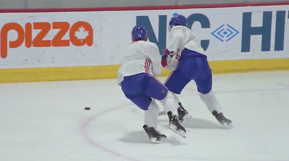 Le (quatrième) trio de Max Domi a été excellent lors d'un match simulé ce matin