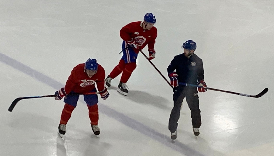 Les blessés du Canadien n'étaient pas à l'entraînement régulier