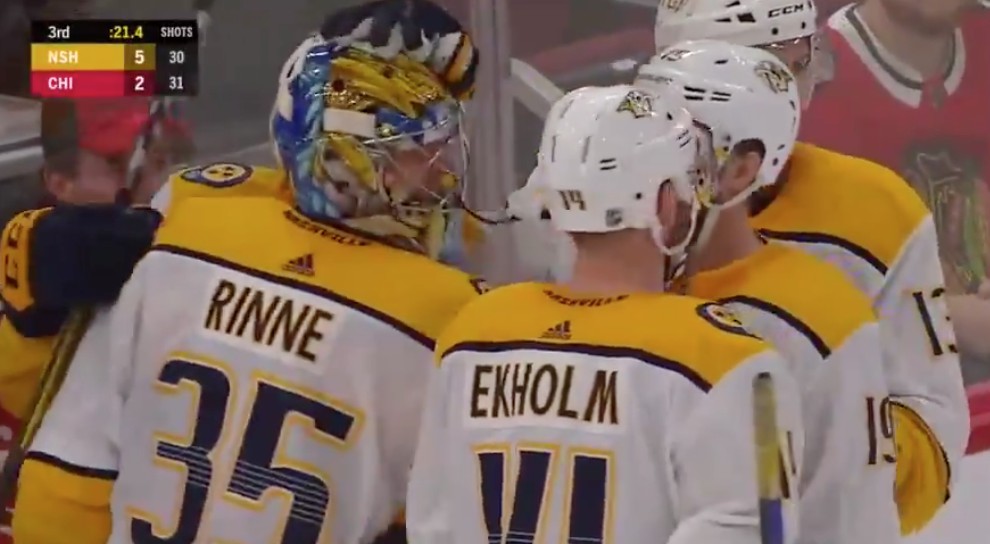 Top-5 : Pekka Rinne qui marque, une première depuis 2013