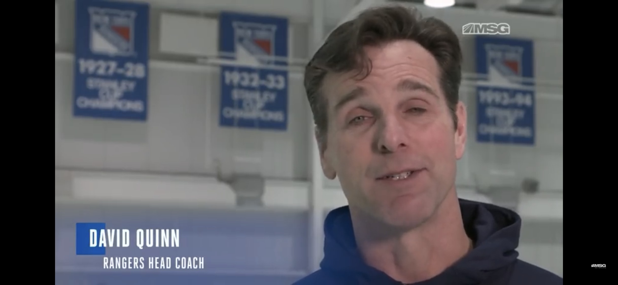 L’entraîneur des Rangers de New York remet les choses en perspectives