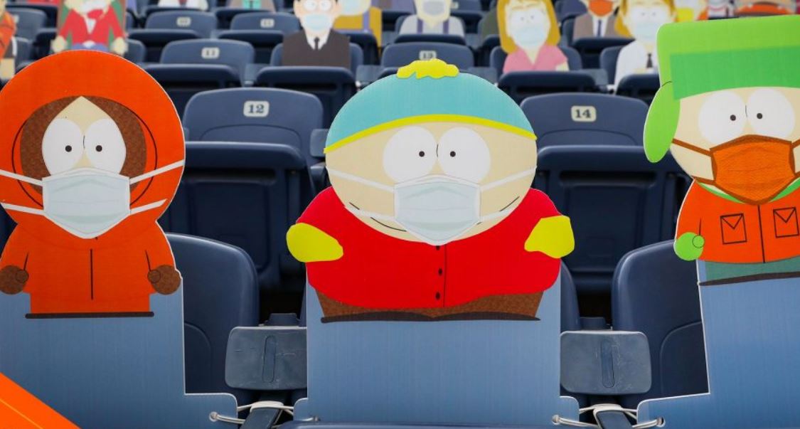 Tous les personnages de la télésérie South Park ont assisté à la défaite des Broncos