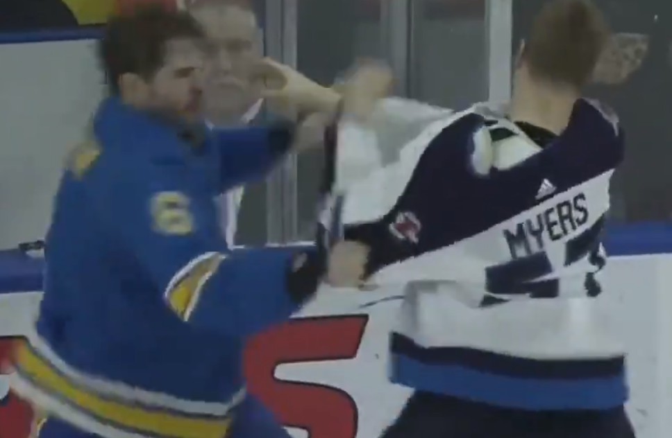 Joel Edmundson s'est déjà battu avec Tyler Myers par le passé