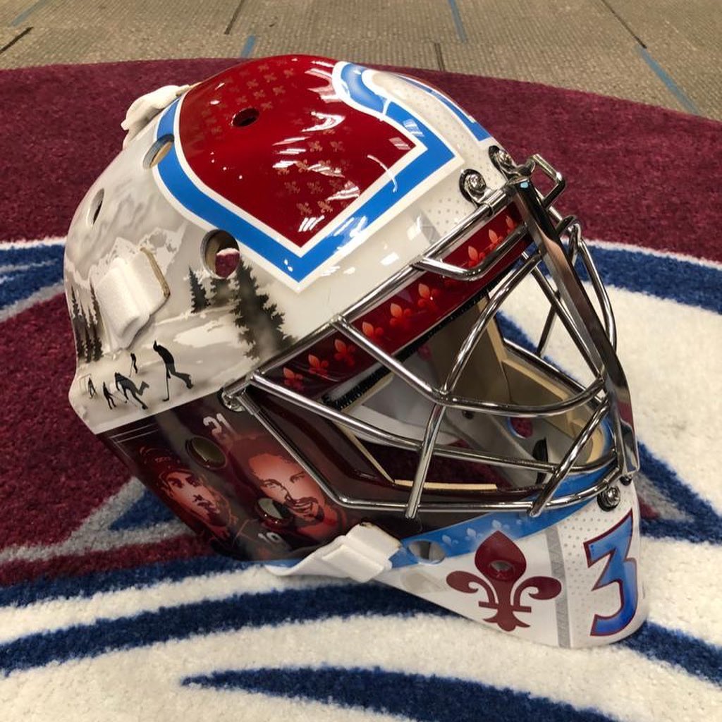 Un masque qui rend hommage aux Nordiques pour Pavel Francouz