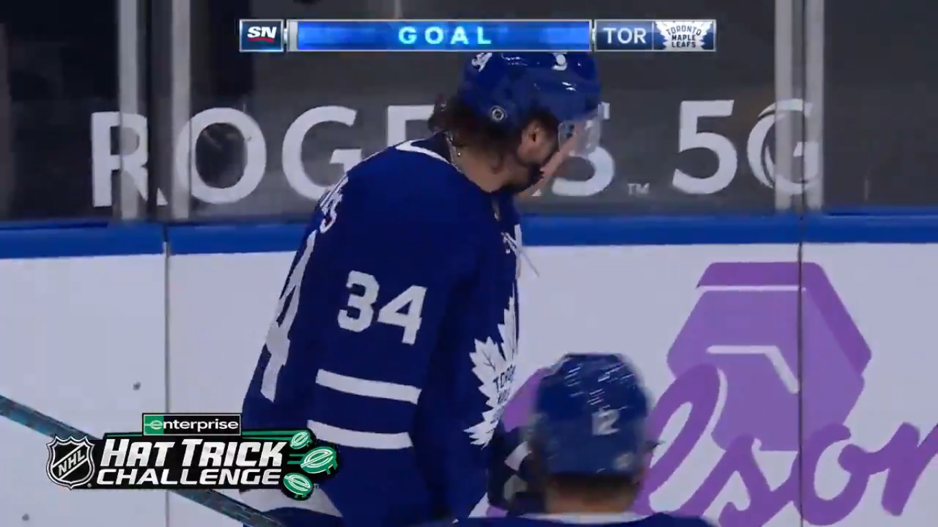 Top-5 : Auston Matthews inscrit ses 29e, 30e et 31e dans une victoire des Leafs