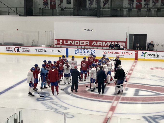 Carey Price était de retour devant le filet du partant à l'entraînement