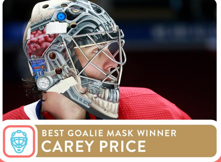 Choix des fans : Carey Price remporte le titre du plus beau masque