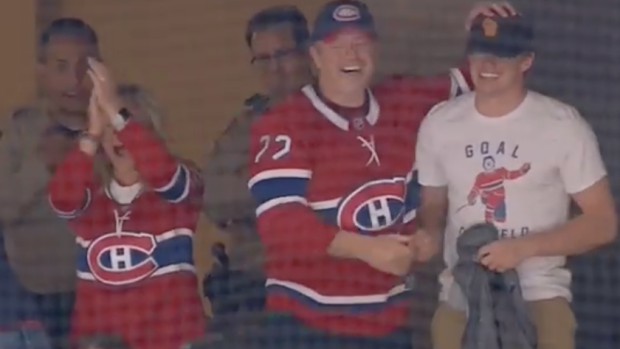 Un 1er but en séries pour Caufield devant sa famille (et Brian Savage)