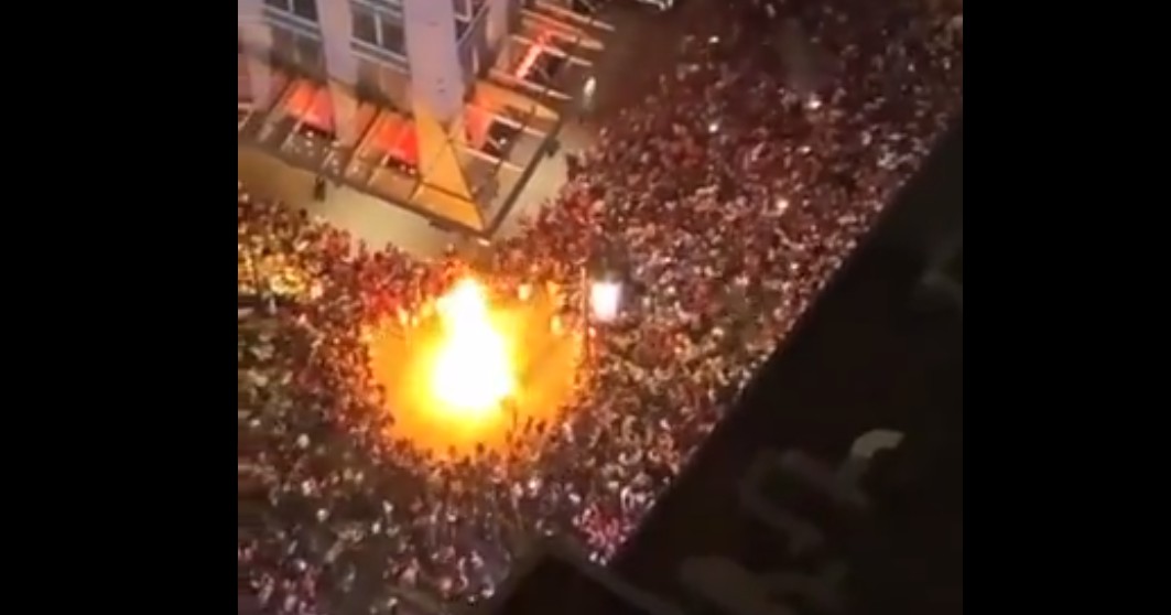 Célébrations hier soir : un feu d'artifice a mal tourné