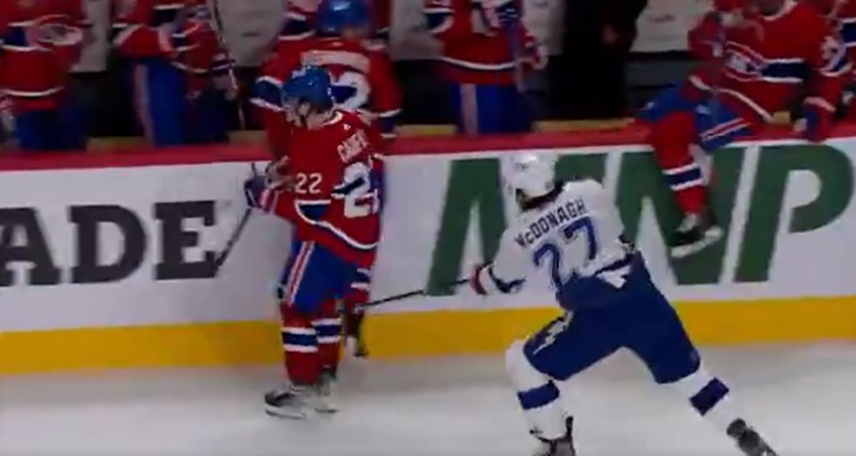 Cole Caufield et Ryan McDonagh reviennent sur le coup de bâton de ce dernier en finale