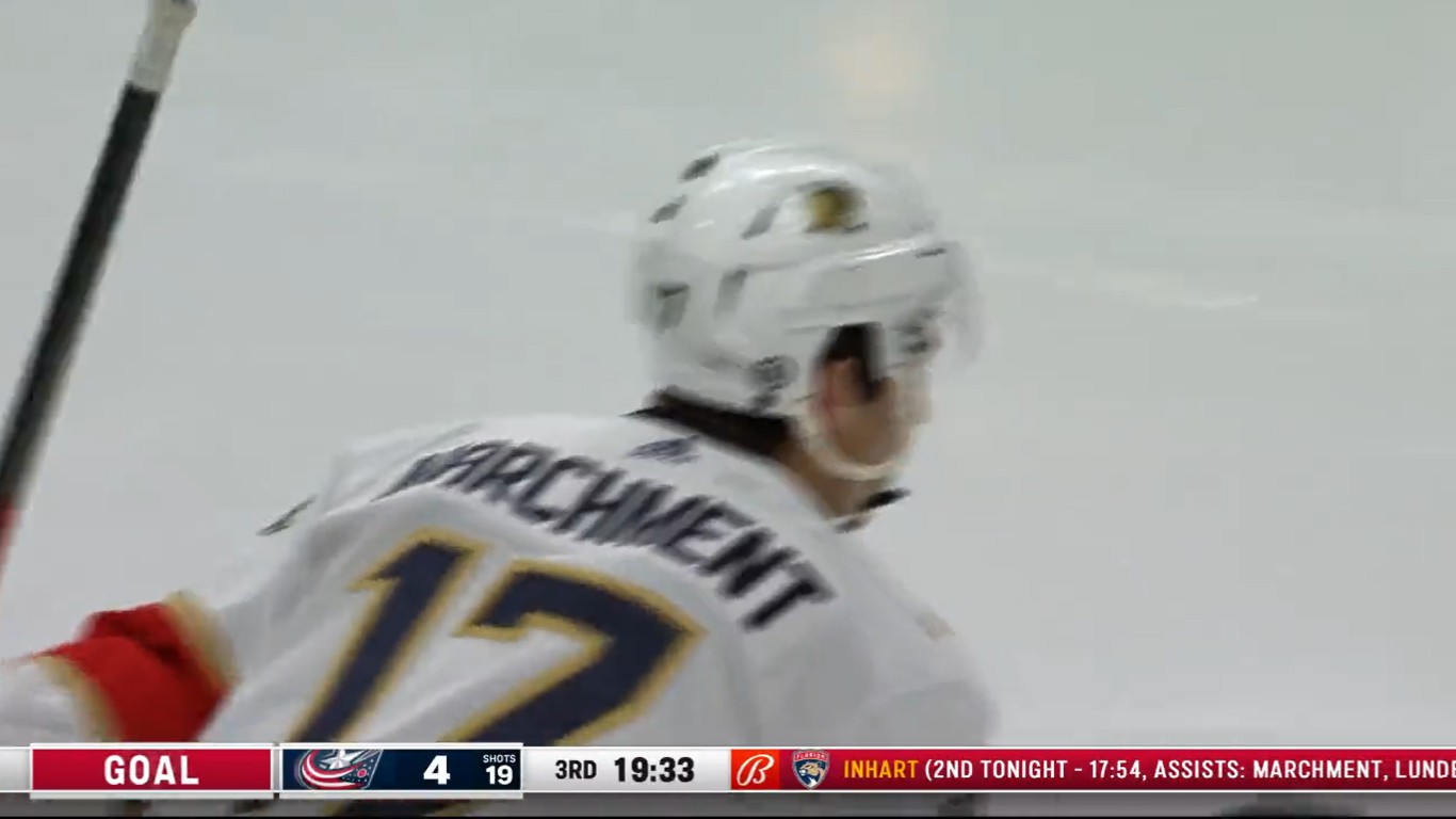 Top-4 : Soirée de six points pour Mason Marchment face aux Blue Jackets