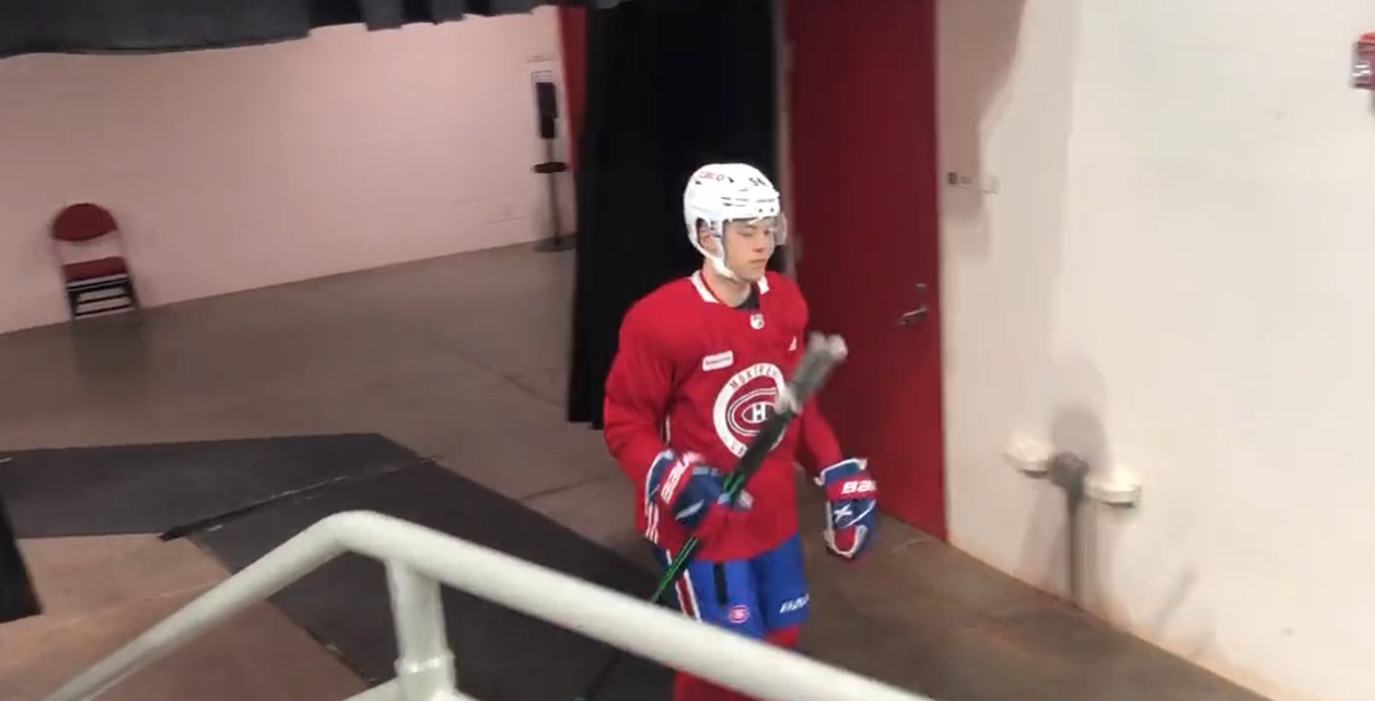 Une première pratique pour Jordan Harris avec le Canadien