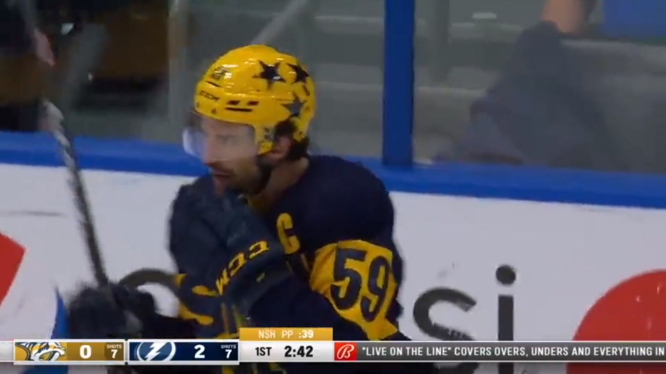 Top-4 : Roman Josi atteint la marque des 90 points