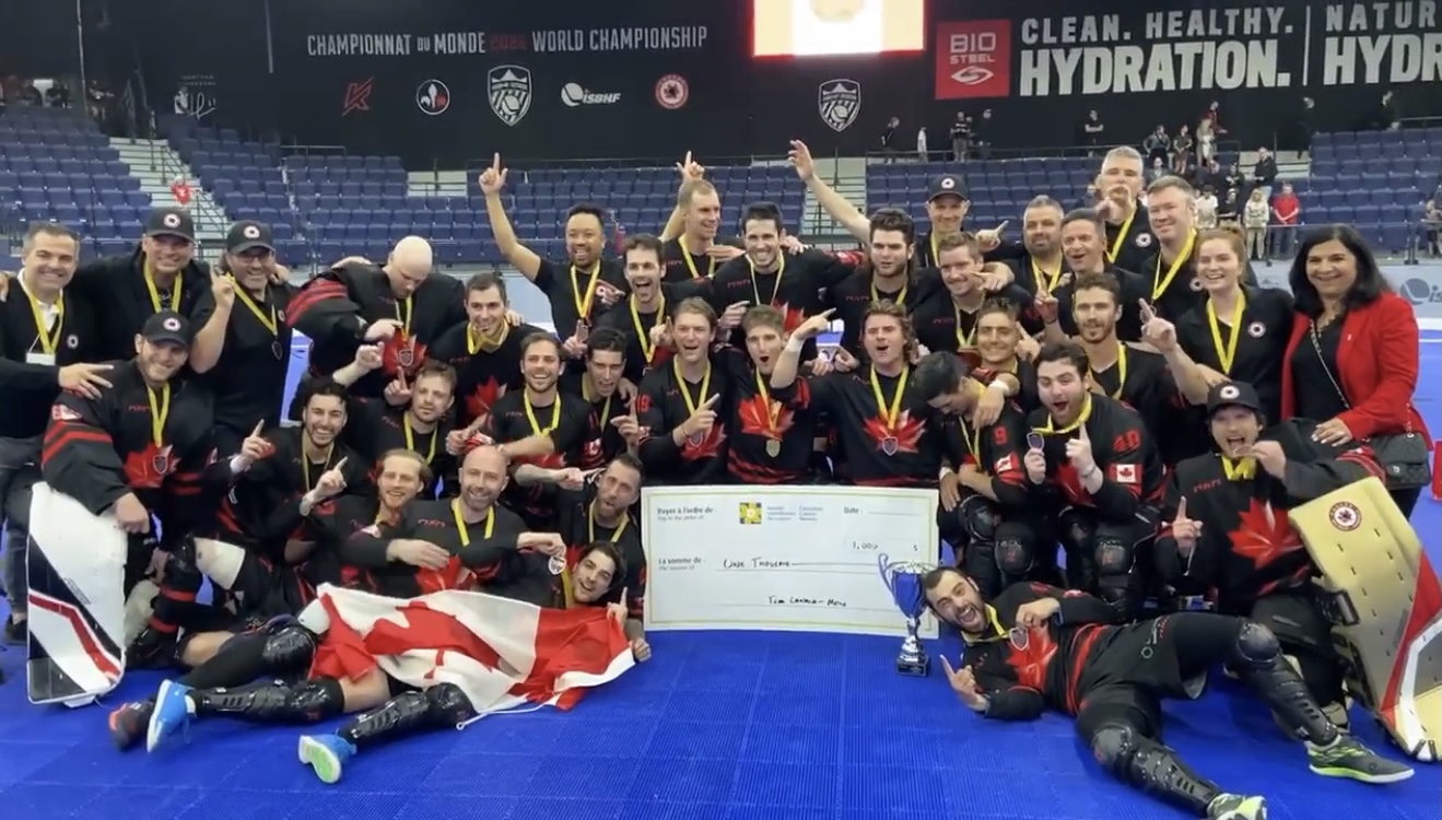 Le Canada s'est couvé d'or aux Championnats du Monde de Hockey-Balle présentés à Laval