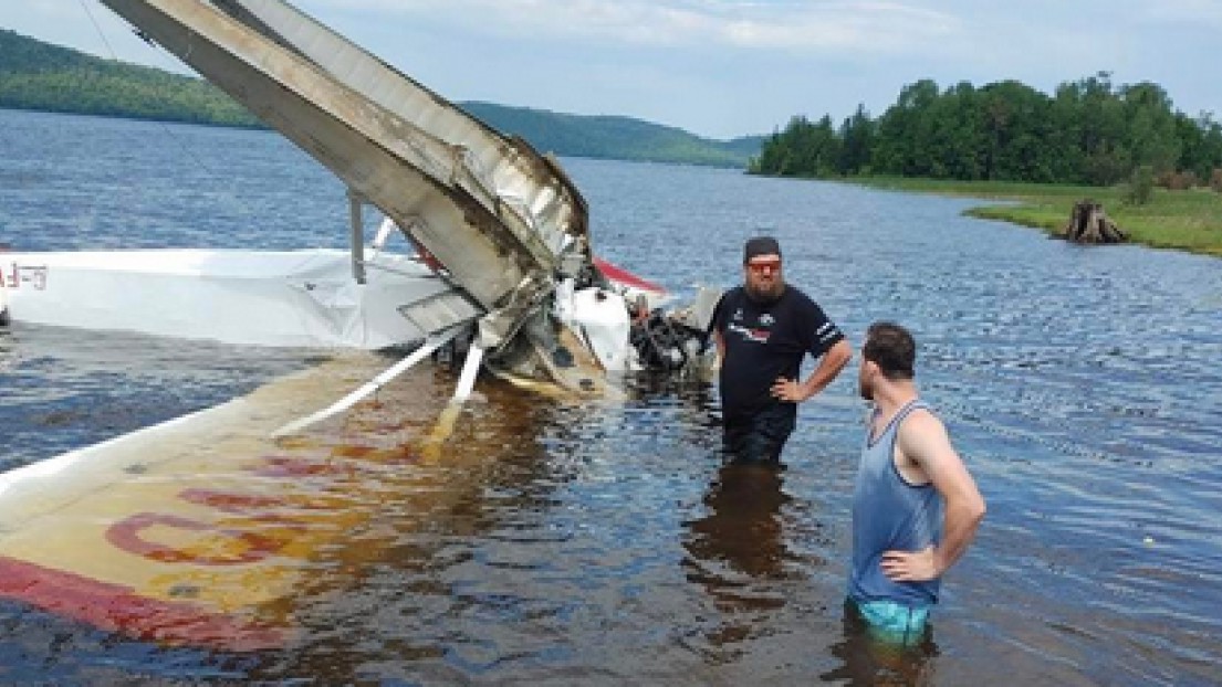 Écrasement d'hydravion : Paul Byron a participé au sauvetage d'un homme
