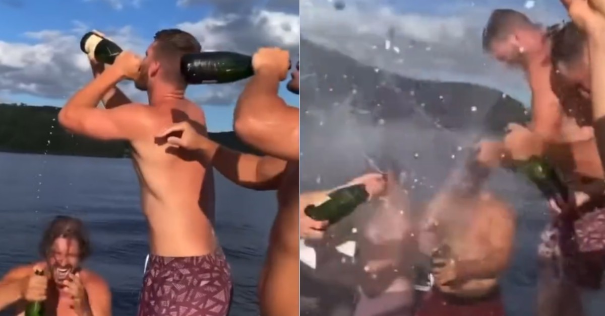 Jonathan Huberdeau célèbre son nouveau contrat en grand