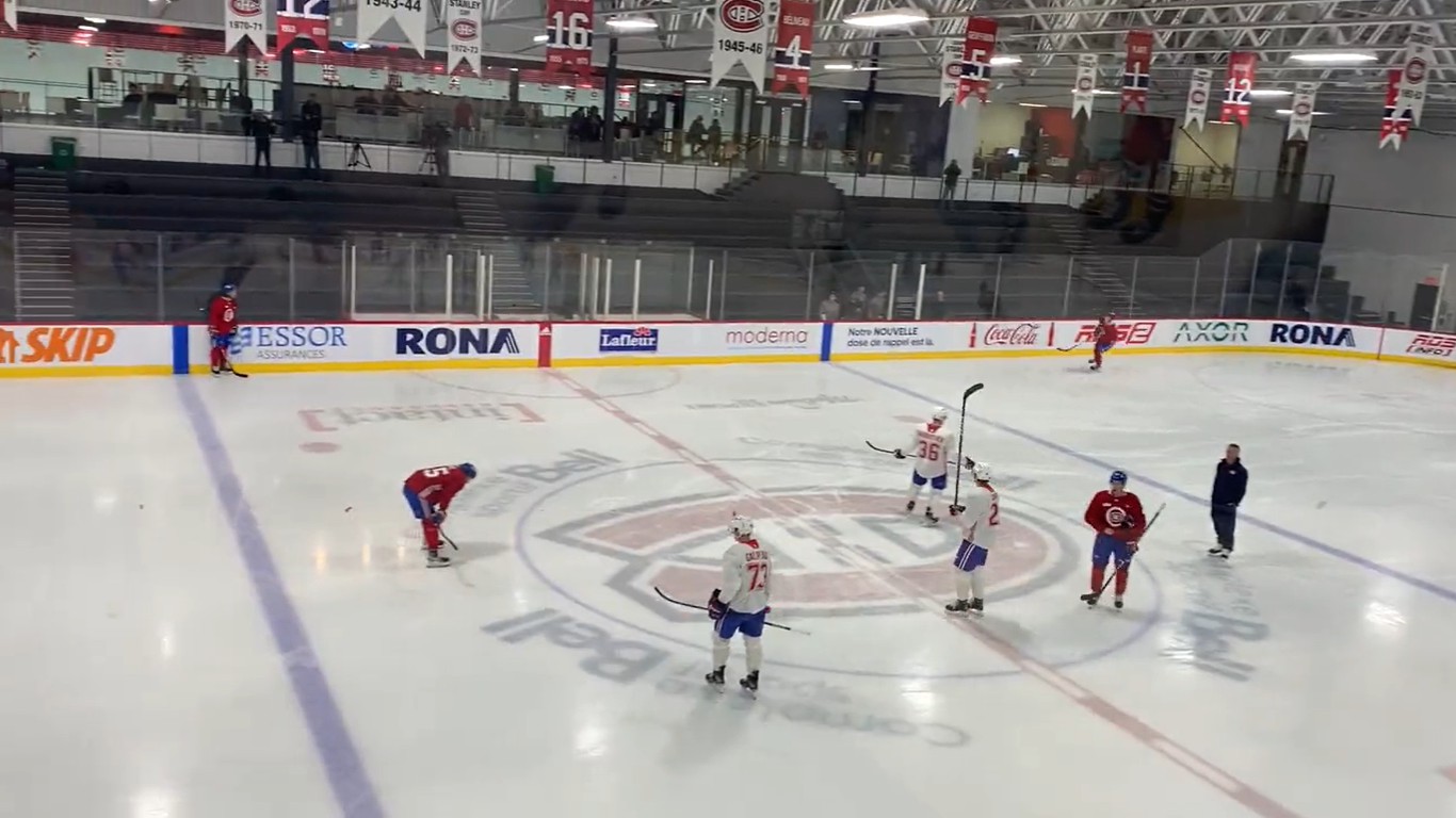 Martin St-Louis a brûlé ses joueurs ce matin à l'entraînement