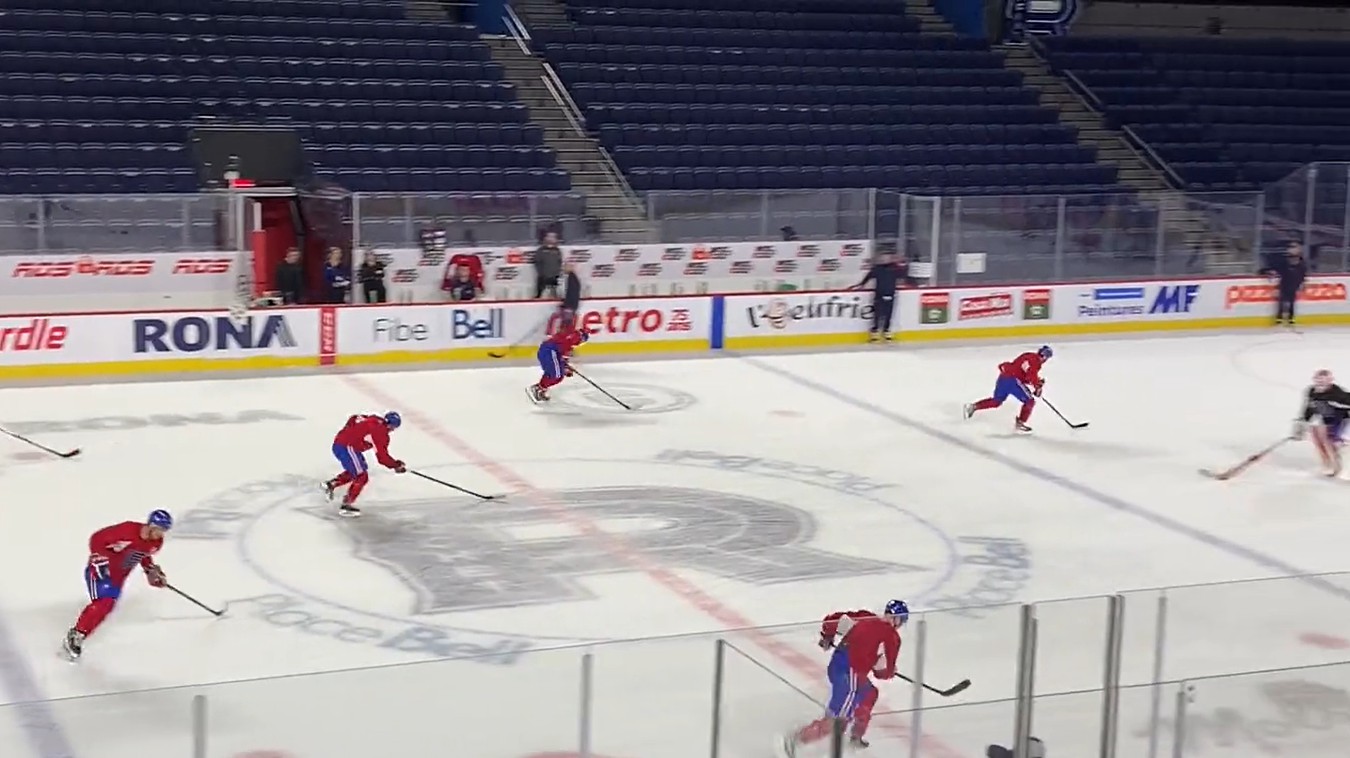 Les joueurs du Rocket ont goûté à la médecine de Jean-François Houle ce matin