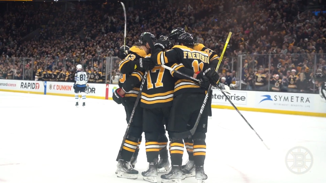 Top-5 : les Bruins établissent un record de franchise de points en une saison