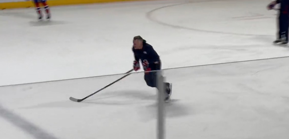 C'est un Martin St-Louis en grande forme qui a dirigé l'entraînement ce matin