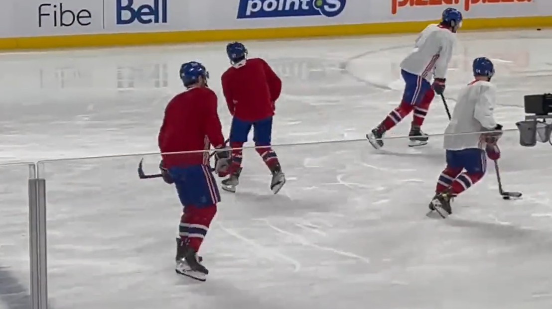 Sean Farrell s'est entraîné sur un trio régulier ce matin