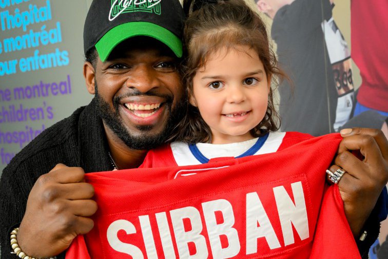 P.K. Subban est retourné visiter l&#039;Hôpital de Montréal pour enfants