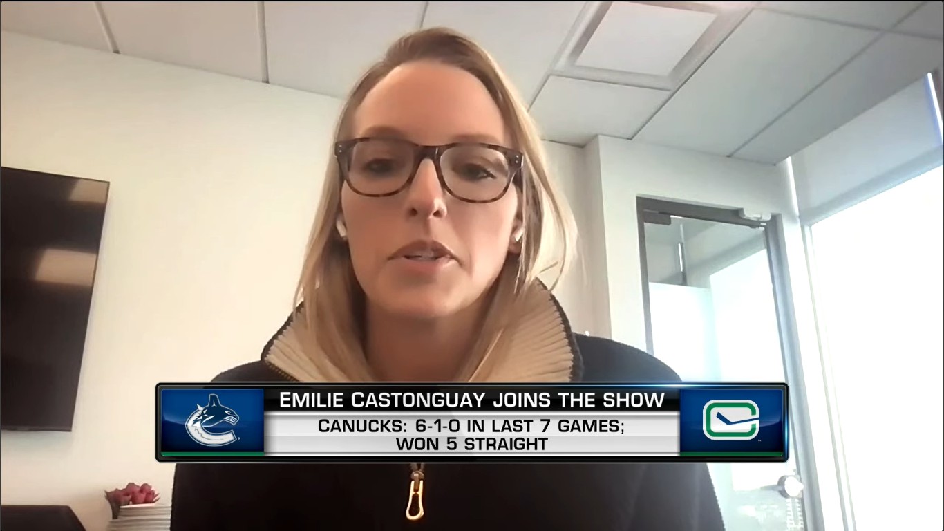 À moins d'une grosse surprise, Émilie Castonguay ne quittera pas les Canucks