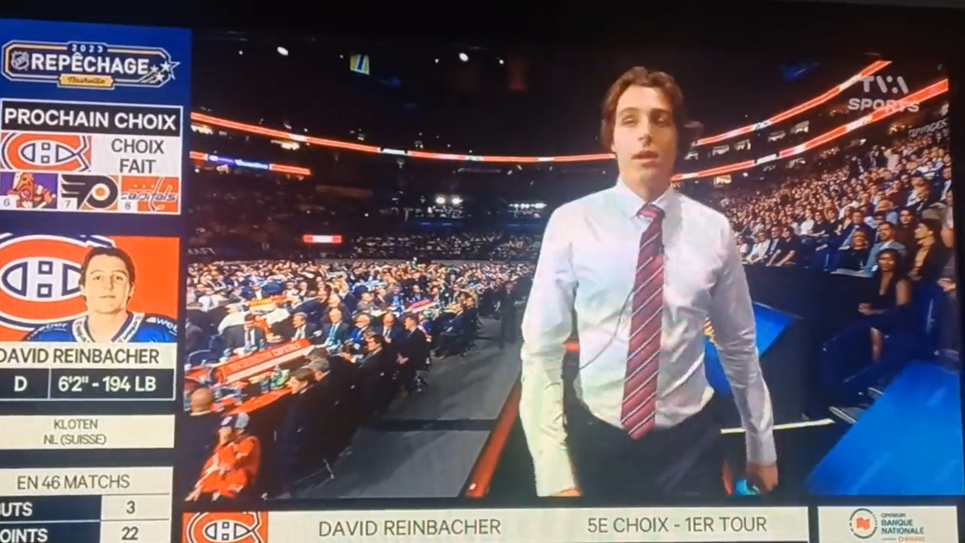 David Reinbacher avait le sentiment que le CH allait le repêcher