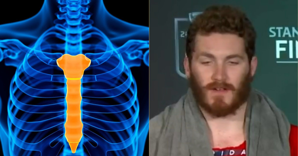 Matthew Tkachuk a joué avec le sternum fracturé