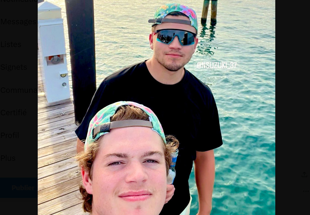 Nick Suzuki et Cole Caufield sont en vacances ensemble dans le sud