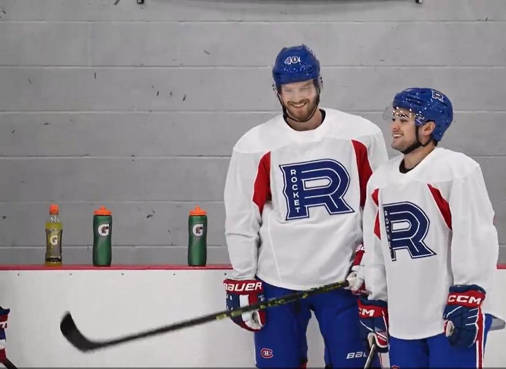 Joel Armia a amené sa bonne humeur à l'entraînement du Rocket ce matin