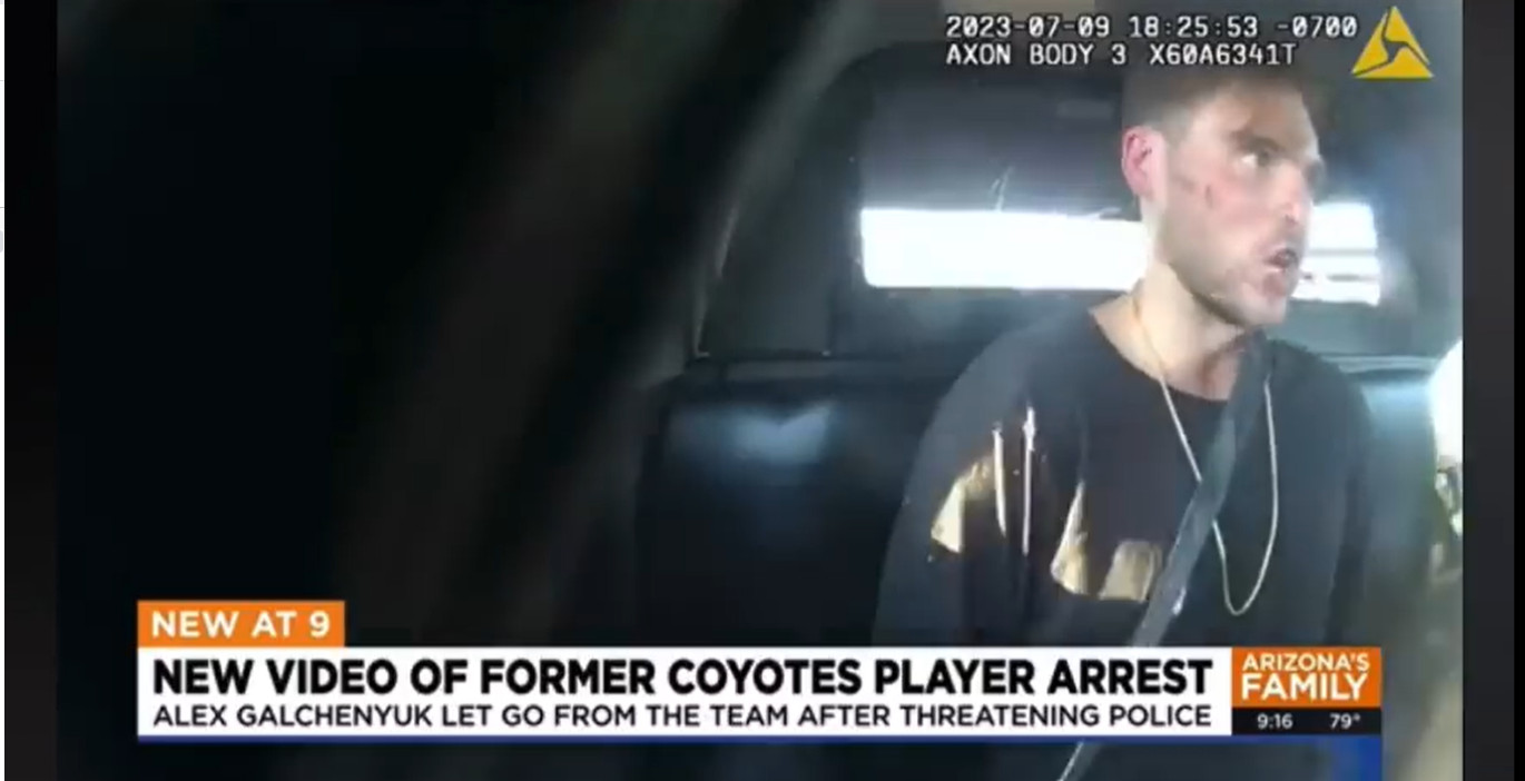 La vidéo de l'arrestation d'Alex Galchenyuk vient d'être dévoilée